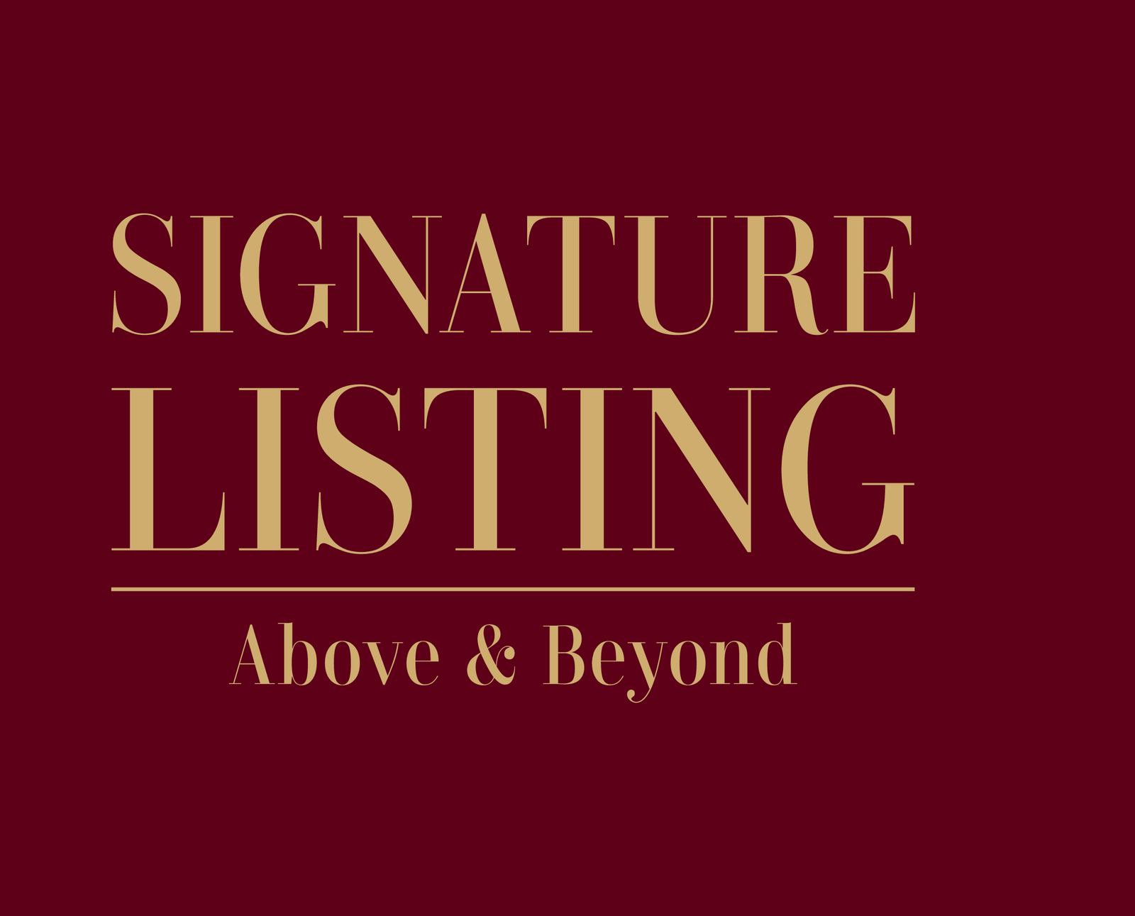 Signature Listing — Above & Beyond logo